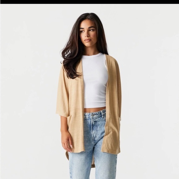 Ladies Cocoon Pocket Dolman Cardigan. Beige. Brand NEW NWT soft warm style - Picture 3 of 7